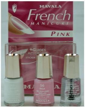 Mavala French Manicure Kit Pink: Weiß 5ml + Riga 5ml + Minute Quick Finish 5ml