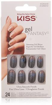 Kiss Gel Fantasy Nails - Painted Veil, 1er Pack (1 x 24 Stück)