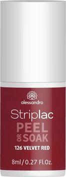 Alessandro Striplac Peel or Soak - Velvet Red (8ml)