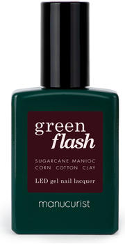 Manucurist Green Flash LED Gel Nail Lacquer Hollyhock (15ml)