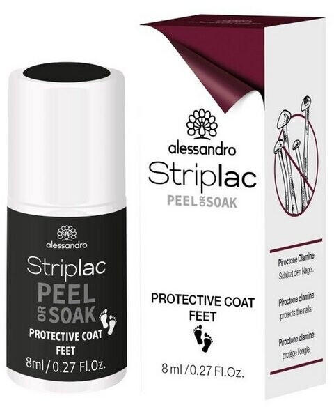 Alessandro Striplac Peel or Soak Protective Coat Feet (8ml)