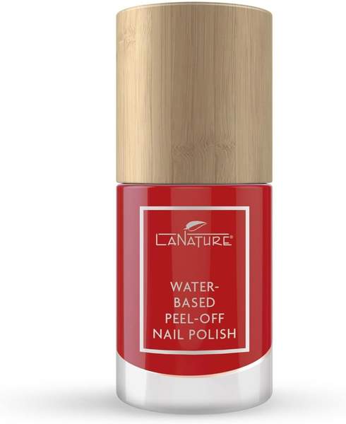 La Nature Water-Based Peel-Off Nail Polish (10ml) Red Tulip