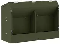 vidaXL Kaninchenf&uuml;tterer Olive Gr&uuml;n 64,5 x 25,5 x 45,5 cm