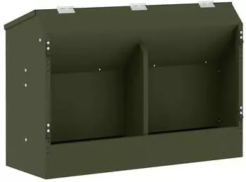 vidaXL Kaninchenf&uuml;tterer olive gr&uuml;n 64,5x25,5x45,5cm