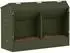 vidaXL Kaninchenfütterer olive grün 64,5x25,5x45,5cm