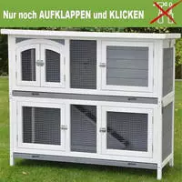 nanook Hasenstall Kaninchenstall XL Silas faltbar, einfache klick-Montage kein