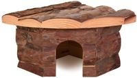 TRIXIE 62041, TRIXIE Eckhaus Jesper, Hamster, Rindenholz, 21 x 10 x 15 / 15 cm