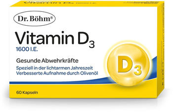 Dr. Böhm Vitamin D3 1600 I.E. Kapseln (60 Stk.)