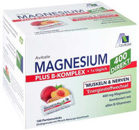Magnesium 400+B-Komplex direkt Pfirsich-Maracuja 100X2,5 g