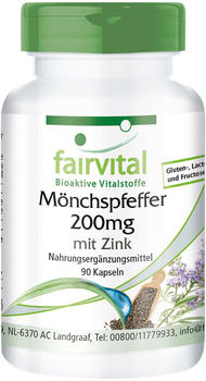 Fairvital Mönchspfeffer 200mg mit Zink Kapseln (90 Stk.)