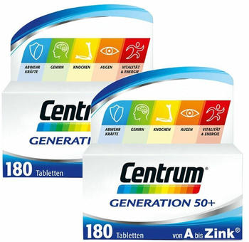 Centrum Centrum Generation 50+ Tabletten (2x180 Stk:)
