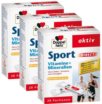 Doppelherz aktiv Sport Direct Vitamine + Mineralien (3 x 20 Stk.)