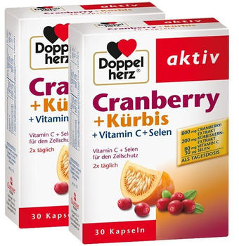Doppelherz Cranberry Kürbis Kapseln (2 x 30 Stk.)