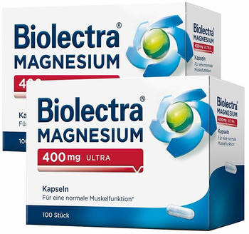 Hermes Biolectra Magnesium 400 mg Ultra Kapseln (2x100 Stk.)