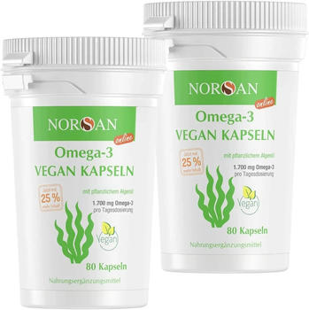 Norsan Omega-3 vegan Kapseln (2x80 Stk.)