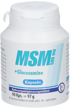 Pharma Peter MSM 500mg + Glucosamine Kapseln (90 Stk.)