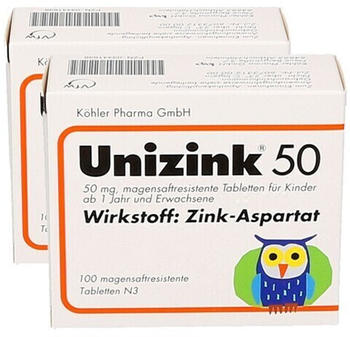 Köhler Pharma Unizink 50 (2 x 100 Stk.)