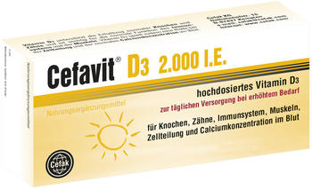 Cefak KG Cefavit D3 2.000 I.E. Filmtabletten (60 Stk.)