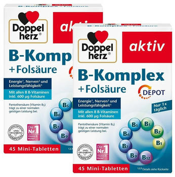 Doppelherz B Komplex + Folsäure Depot (2x45 Stk.)