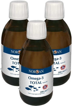 Norsan Omega-3 Total Naturell fl&uuml;ssig (3 x 200ml)