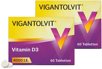 Wick Vigantolvit Vitamin D3 4.000 I.E. Tabletten (2x60 Stk.)