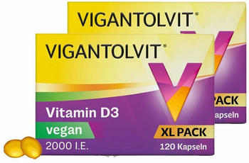 Wick Vigantolvit 2000 I.E. Vitamin D3 vegan Weichkapseln (2x120 Stk.)
