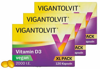 Wick Vigantolvit 2000 I.E. Vitamin D3 vegan Weichkapseln (3x120 Stk.)
