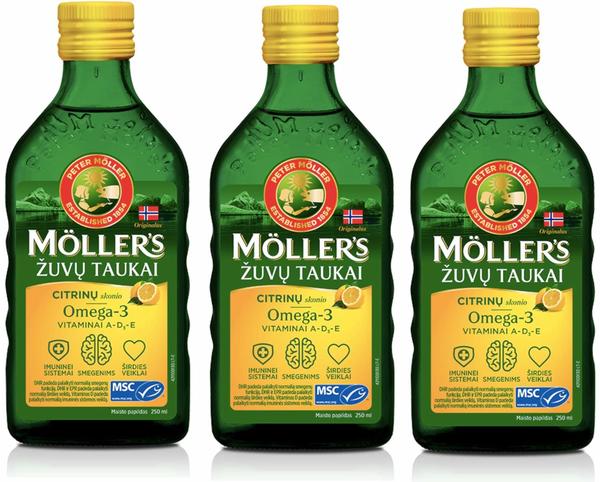 Möllers Omega-3 Zitronengeschmack (3 x 250ml)