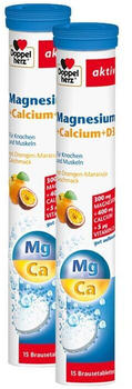 Doppelherz Magnesium + Calcium + D3 Brausetabletten (2x15 Stk.)