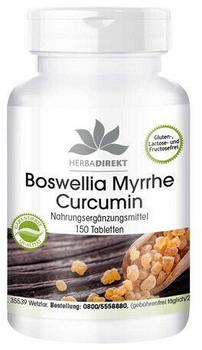 Warnke Gesundheit Boswellia Myrrhe Curcumin Tabletten (150 Stk.)