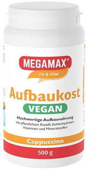 Megamax Aufbaukost Vegan Cappuccino Pulver (500g)