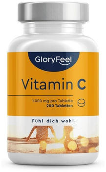 GloryFeel Vitamin C 1000mg hochdosiert Tabletten (200 Stk.)