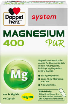 Queisser Doppelherz Magnesium 400 Pur system Kapseln (60 Stk.)