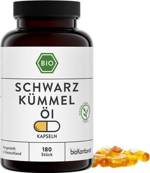 bioKontor Schwarzkümmelöl Kapseln (180 Stk.)
