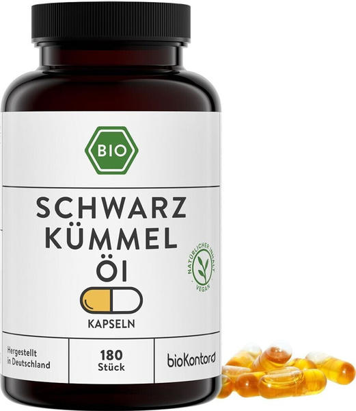 bioKontor Schwarzkümmelöl Kapseln (180 Stk.)