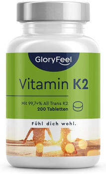 GloryFeel Vitamin K2 MK-7 200µg Tabletten (200 Stk.)