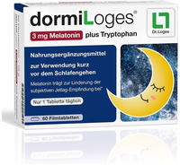 Dormiloges 3mg Melatonin Plus Tryptophan 60 St