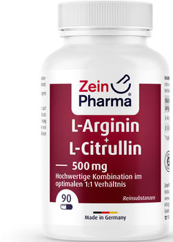 ZeinPharma L-Arginin & L-Citrullin 500 mg Kapseln (90 Stk.)