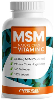 Profuel MSM + natürliches Vitamin C Tabletten (365 Stk.)