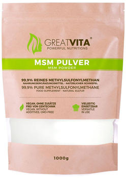 GreatVita MSM Pulver (1000g)
