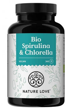 Nature Love Bio Spirulina & Chlorella Tabletten (360 Stk.)