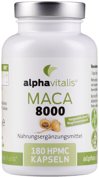 Alphavitalis MACA 8000 Kapseln (180 Stk.)