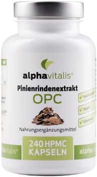 Alphavitalis Pinienrinden Extrakt mit OPC Kapseln (240 Stk.)