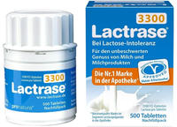 Lactrase 3.300 FCC Laktase Tabletten im Nachf&uuml;llpack 500 St