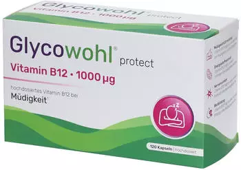 Heilpflanzenwohl Glycowohl protect Vitamin B12 1000&micro;g Kapseln (120 Stk.)