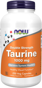 Now Foods Double Strength Taurin 1000mg Kapseln (250 Stk.)