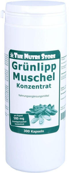 Hirundo Products Grünlippmuschel 500 mg Konzentrat Kapseln (300 Stk.)