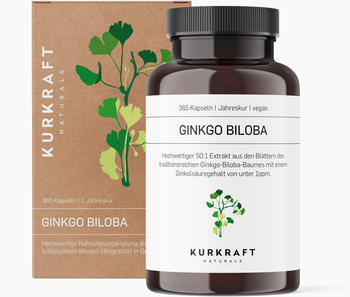 Kurkraft Naturals Ginkgo Biloba Kapseln (365 Stk.)