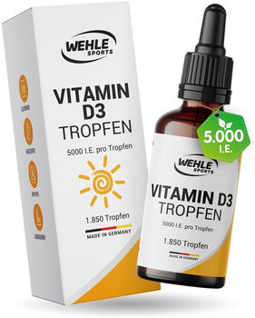 Wehle Sports Vitamin D3 5.000 I.E. Tropfen (50ml)