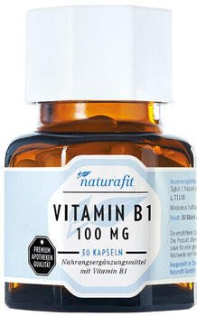 Naturafit VItamin B1 100mg Kapseln (30 Stk.)